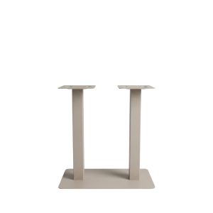LABEL51 Eetkamertafel Tafelpoot Dubbel - Taupe - Metaal - Dubbel - 92 cm