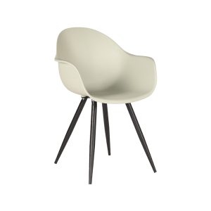 LABEL51 Eetkamerstoel Luca - Breeze - - Zwart Metalen Frame