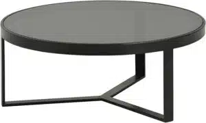 Bijzettafel glas Ø75